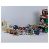 Ornaments: Bells, Animals, Lenox Angel Trinket Box