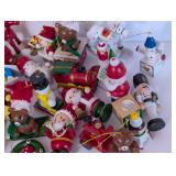 Collection of Vintage Wooden Ornaments & Tote