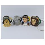 Ornaments: Wizard of Oz Mini Mugs, Dorothy, etc