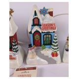 Set of 4 2009 Hallmark Caroling Cottage