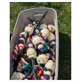 Vintage Blow Mold Snowman Stake Lights
