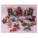 Old World Style Santa Ornaments etc