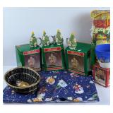 ChristmasTree Napkin Rings, Table Cloth, Ornaments