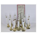 Several Battery Operated Taper Candles
