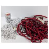 Christmas Decor: Cranberry & Irridescent Garlands