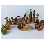 Fall/Thanksgiving: Ceramic Gourds, Pilgrims