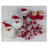 Vintage Felt Santas & Clip Santa