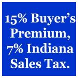 INFO: 15% buyers premium, 7% sales tax