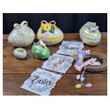 Large Easter Egg Trinket Boxes and Easter Decor