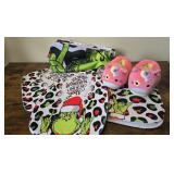 Grinch Christmas Set: Shower Curtain, Bath Mat etc