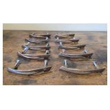 10 Vintage MCM Galaxie Old Copper Drawer Pulls