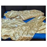 Gold Satin Napkins (~50) & Table Runners (8)