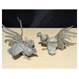 Vintage Brass Roosters. Made in Italy.