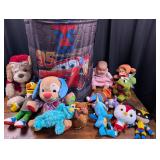 Cars Hamper with Misc Toys and Stuffies