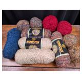 Yarn: Assorted Ombre, Red, Blue, Cream