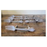 7 Vintage Fork Drawer/Cabinet Pulls, 3.5'