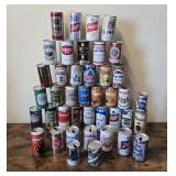 42 Vintage Beer Cans from Various Countries