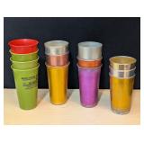 Vintage Aluminum and Plastic Tumblers
