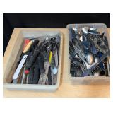 Vintage Flatware, Kitchen Knives, etc