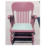 Vintage Mauve Rocking Chair