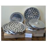 Silvertone Aluminum Communion Trays