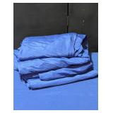 4 round Polyester Royal Blue Tablecloths