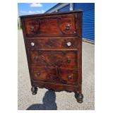 Antique 4 Drawer Dresser, Depression Era