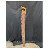 Antique 1-Man Saw, approx 50' long