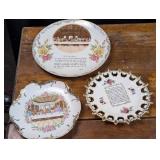 Plates, Last Supper, Lord's Prayer, Enesco, Lefton