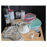 Kitchen: Tupperware, Wilton Cake Pan & More