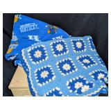 Crochet Blanket and UK Fleece Blanket