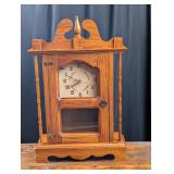 Handmade Mantle Clock with Quartz Movement