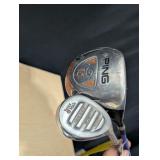 Ping and Taylor Made Golf Clubs