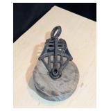 Antique Cast Iron and Wood Hay Loft Pulley