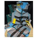 3 PFD Life Jackets, Body Glove, etc