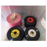 Vinyl 45s: Large Lot of Loose Vinyl, Vintage Case