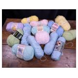 Yarn: Baby Green, Blue, Pink, Yellow