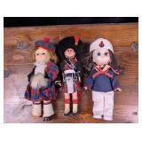 Dolls: Scottish Girl, British Boy, Sailor Girl