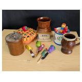 Bail Lid Ceramic Jar, Cheese Spreaders, etc