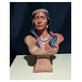 Vintage Native American Chalkware Sculpture