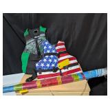 2 PFD Life Jackets, Beach Umbrella