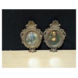 2 Mini Baroque Plastic Frames