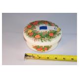 Italglass Lided porcelain Dish floral