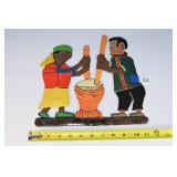 hand painted metal decor