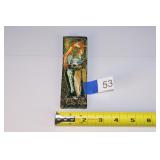 small hand painted art tile 'possibly italian'