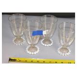 set 4 Vintage Glasses