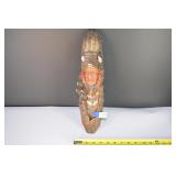 resin indigineous person wall hanging
