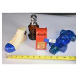 lot of 4 avon cologne bottles royal mail half full