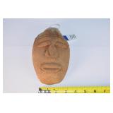 coconut husk carved decorative mask