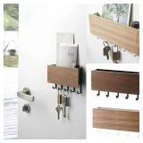 Wall Hanging Bamboo Key Hanger Holder Wall...